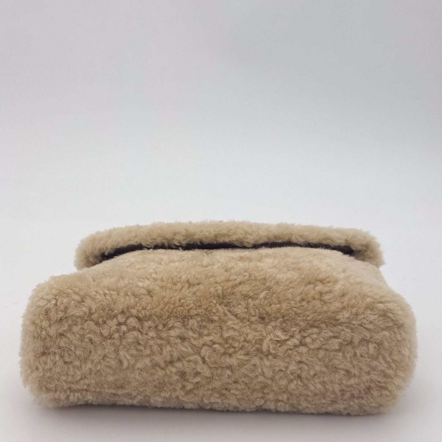 Saint Laurent Small Puffer Shearling Pouch