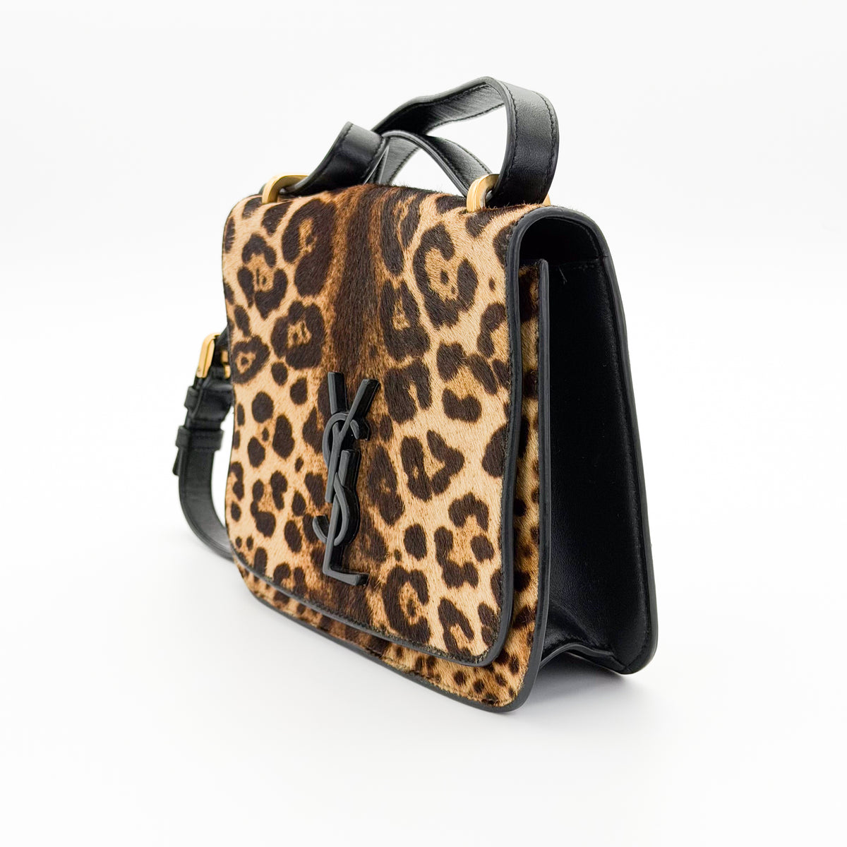Saint Laurent Spontini bag, side view showing depth