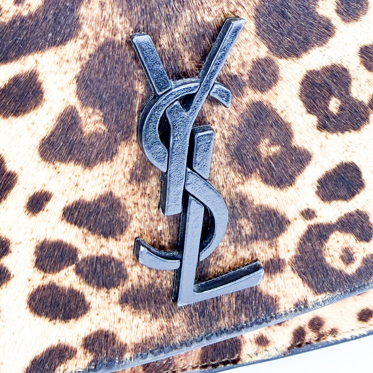 Saint Laurent Spontini bag, YSL hardware close-up