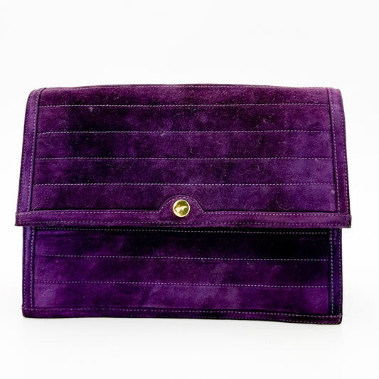 Vintage Salvatore Ferragamo Velvet Clutch