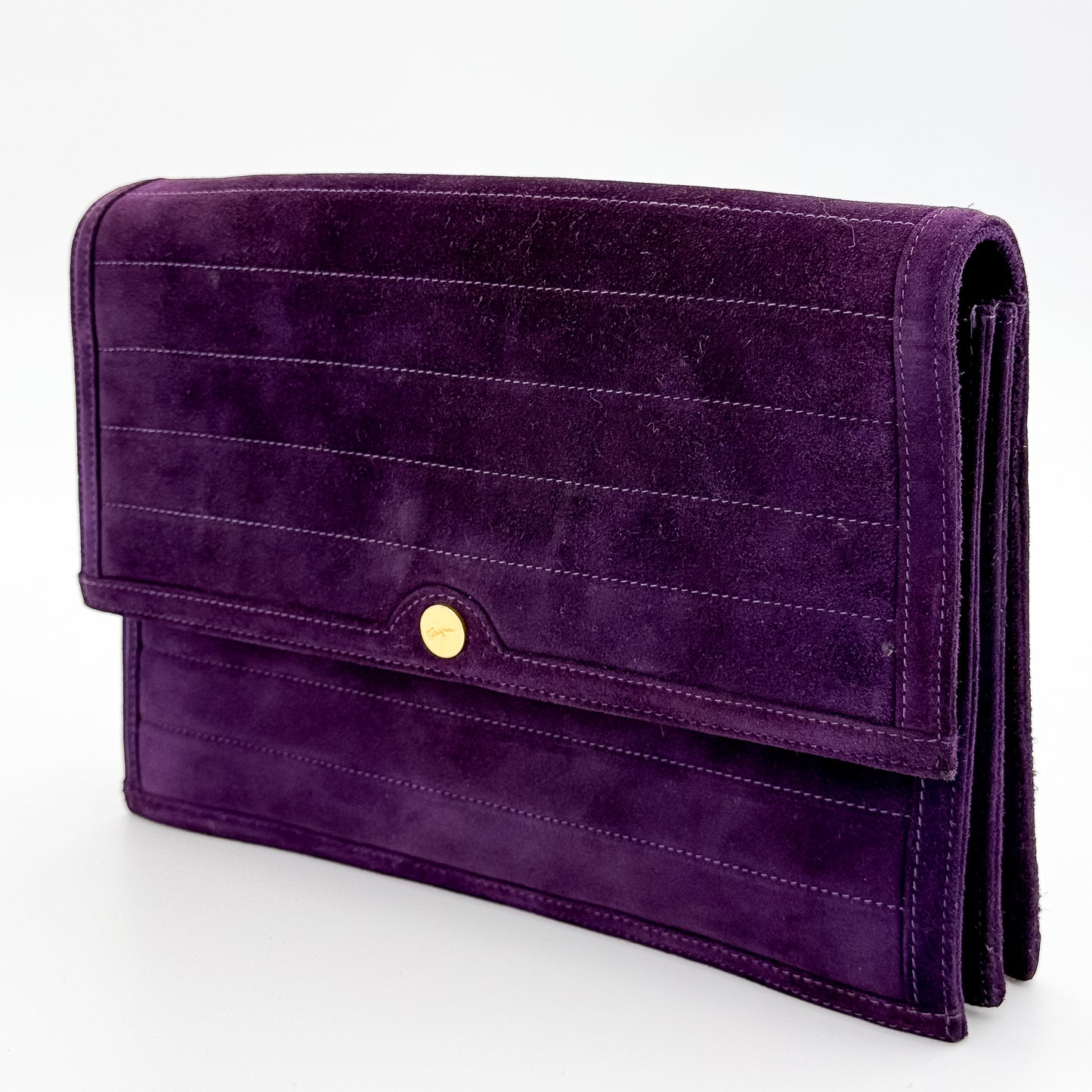 Vintage Salvatore Ferragamo Velvet Clutch