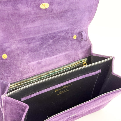 Vintage Salvatore Ferragamo Velvet Clutch