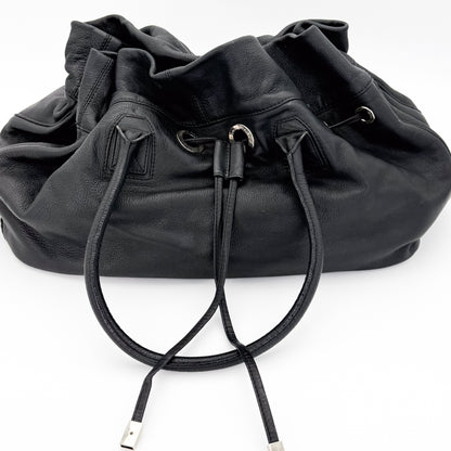 Sonia Rykiel Black Leather Tote Bag