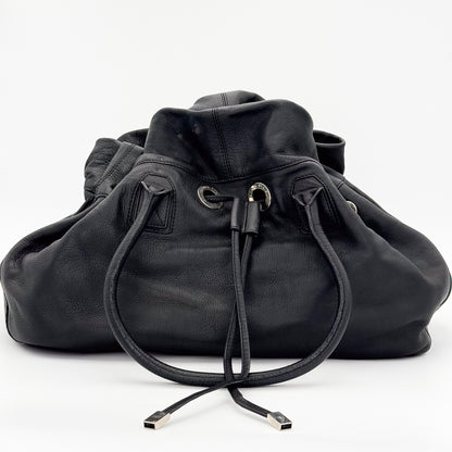 Sonia Rykiel Black Leather Tote Bag