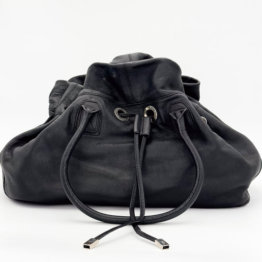 Sonia Rykiel Black Leather Tote Bag