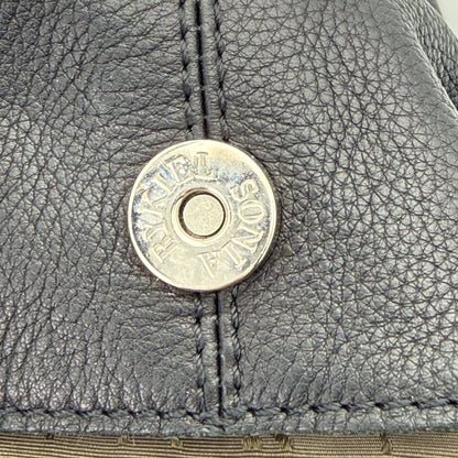 Sonia Rykiel Black Leather Tote Bag