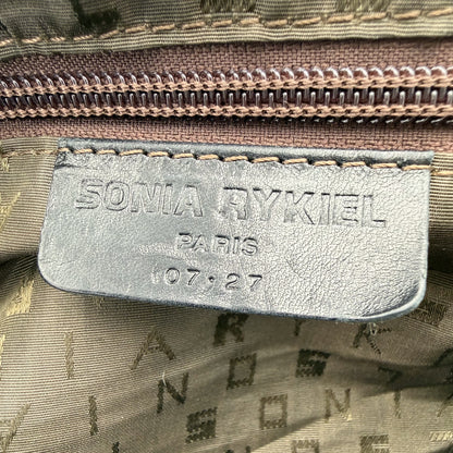 Sonia Rykiel Black Leather Tote Bag