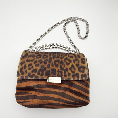 Stella McCartney Becks Faux Ponyskin Leopard Crossbody Bag