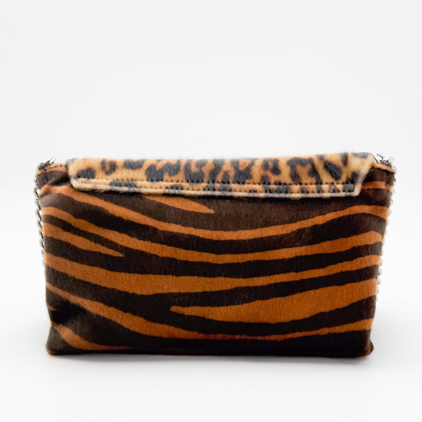 Stella McCartney Becks Faux Ponyskin Leopard Crossbody Bag