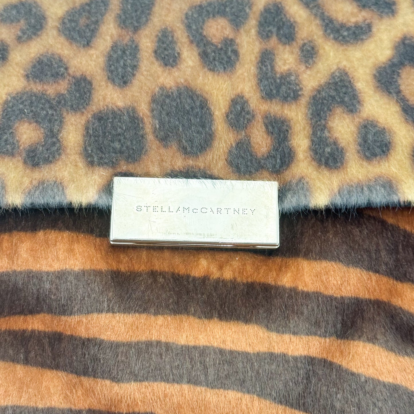 Stella McCartney Becks Faux Ponyskin Leopard Crossbody Bag