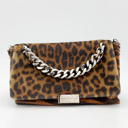 Stella McCartney Becks Faux Ponyskin Leopard Crossbody Bag