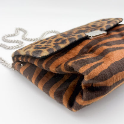 Stella McCartney Becks Faux Ponyskin Leopard Crossbody Bag