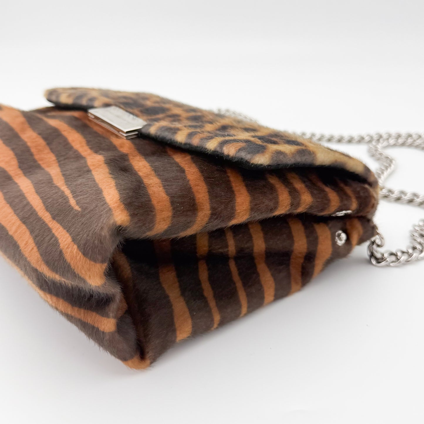 Stella McCartney Becks Faux Ponyskin Leopard Crossbody Bag