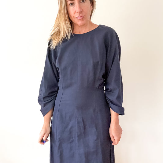 Stella McCartney Navy Cotton Dress - Size 8