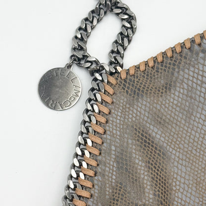Stella McCartney Falabella Python-Effect Foldover Tote Bag