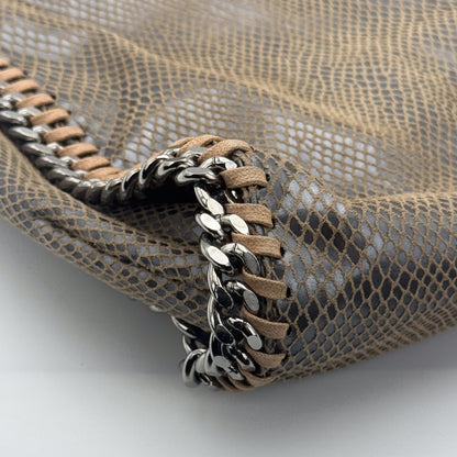 Stella McCartney Falabella Python-Effect Foldover Tote Bag