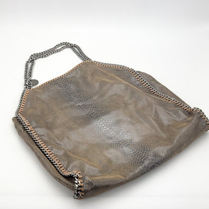 Stella McCartney Falabella Python-Effect Foldover Tote Bag
