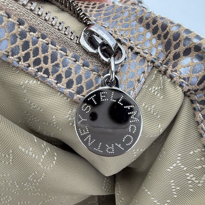 Stella McCartney Falabella Python-Effect Foldover Tote Bag