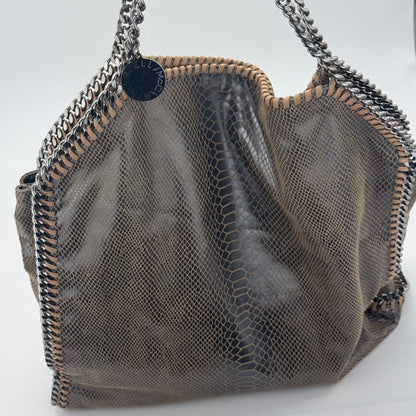 Stella McCartney Falabella Python-Effect Foldover Tote Bag
