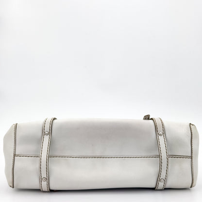 Tod's D-Bag Leather Media Off White Tote