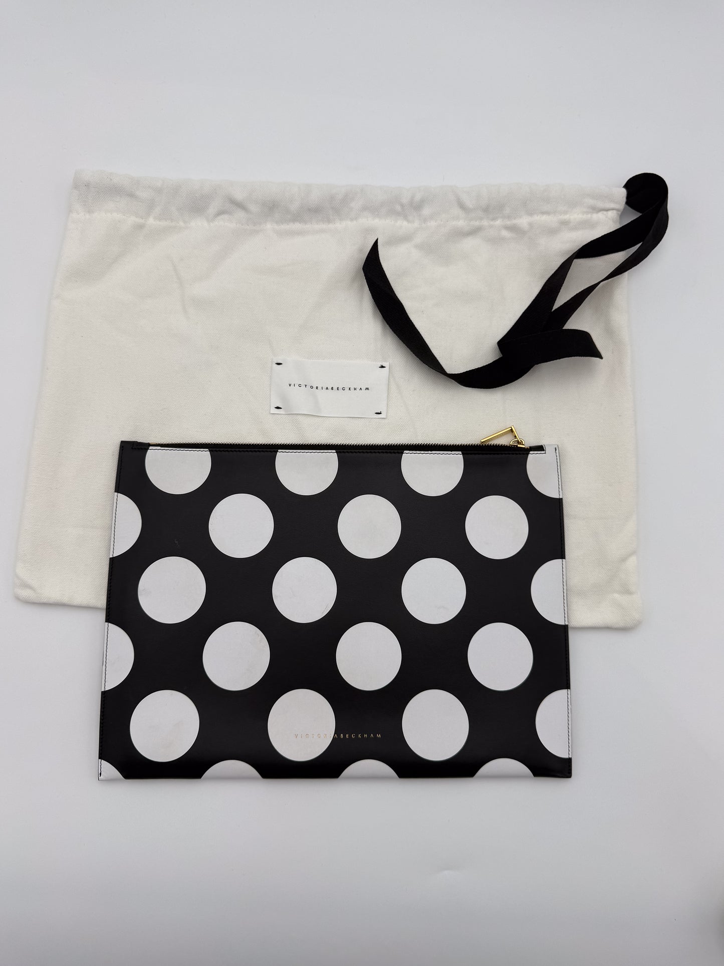 Victoria Beckham Polka Dot Zip Pouch