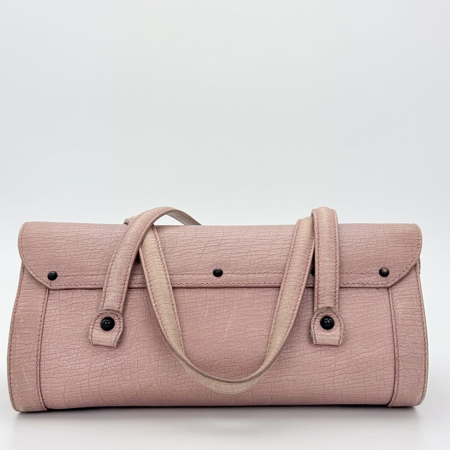 Vintage Gucci Bamboo Bullet Leather Bag