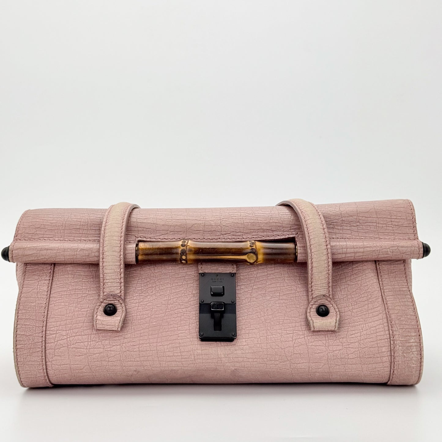 Vintage Gucci Bamboo Bullet Leather Bag