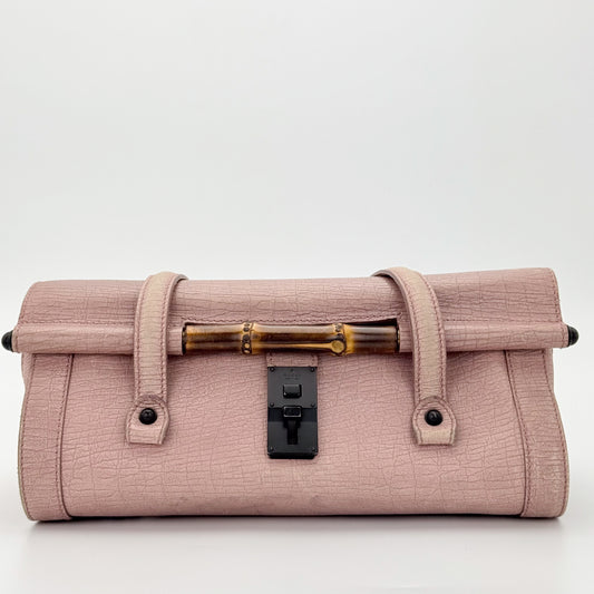 Vintage Gucci Bamboo Bullet Leather Bag
