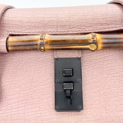 Vintage Gucci Bamboo Bullet Leather Bag