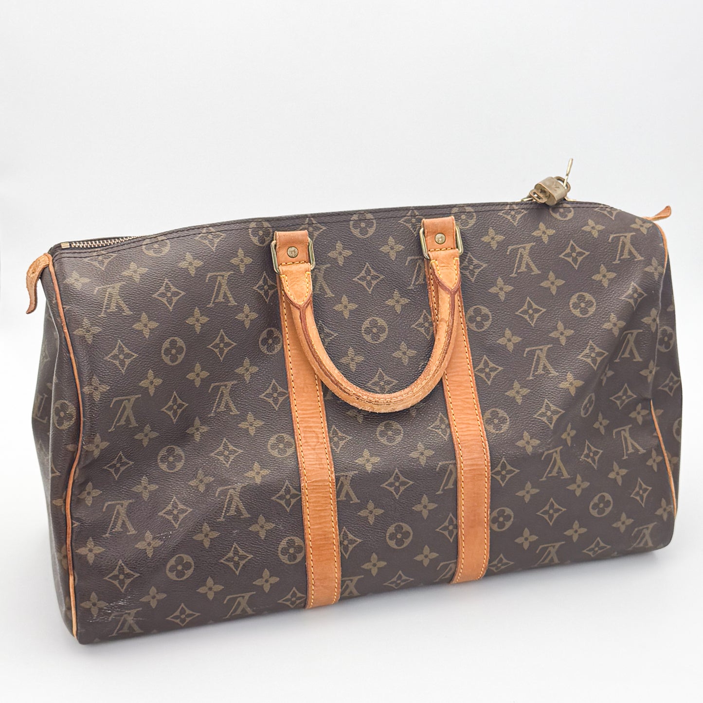 Vintage Louis Vuitton Keepall 45 Monogram Canvas Travel Bag