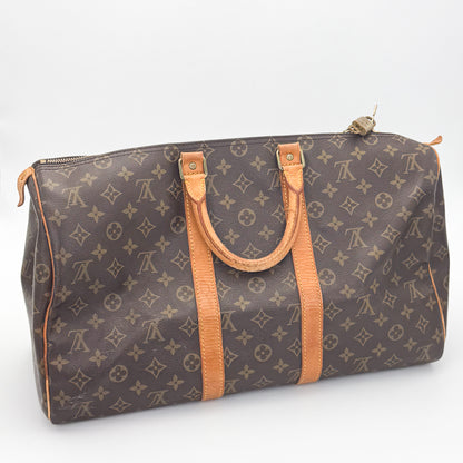 Vintage Louis Vuitton Keepall 45 Monogram Canvas Travel Bag