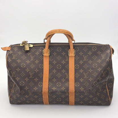 Vintage Louis Vuitton Keepall 45 Monogram Canvas Travel Bag
