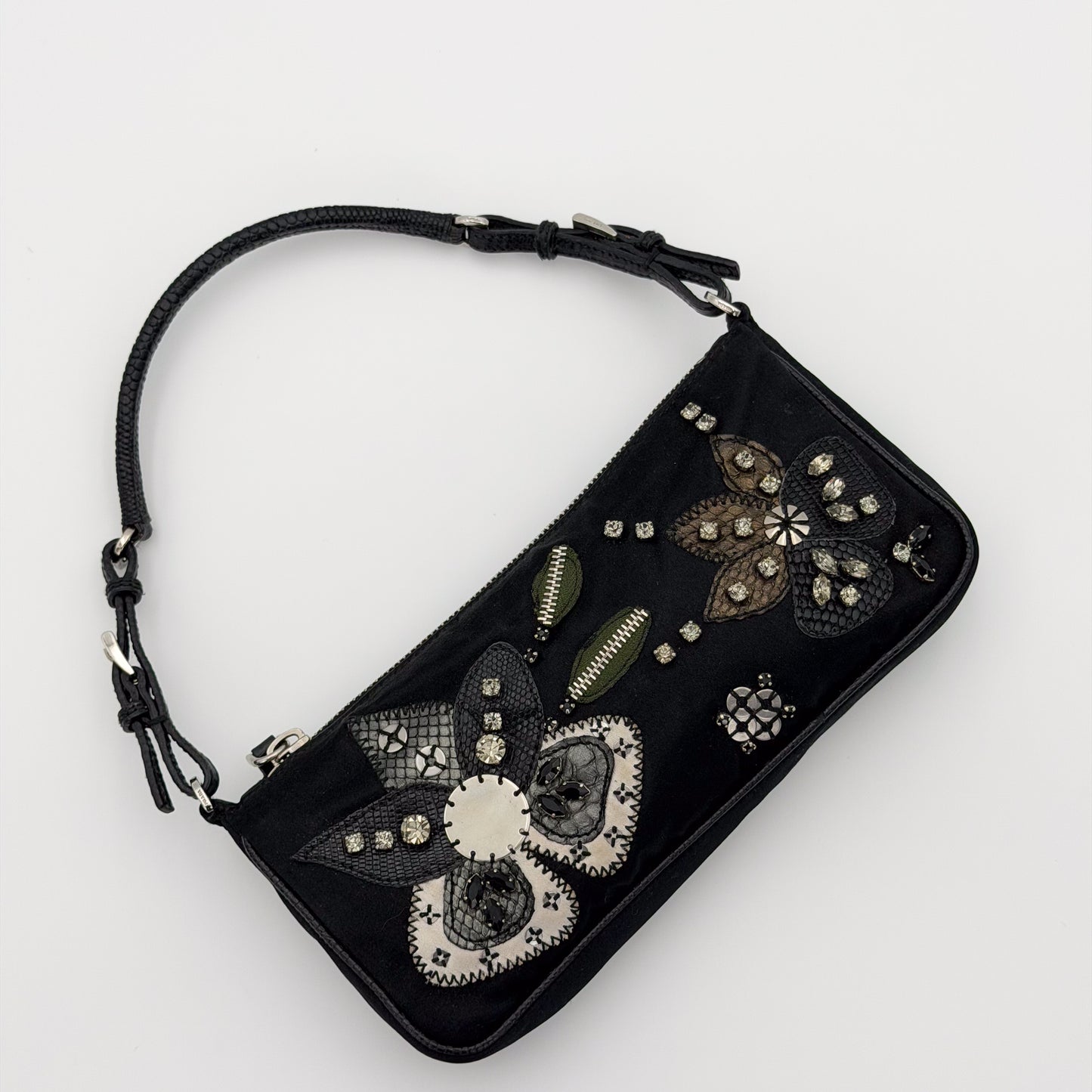Vintage Prada Bag with Appliqué Ariel View