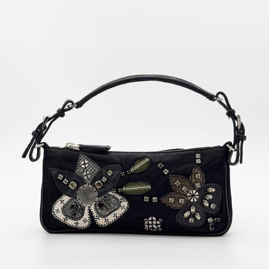Vintage Prada Bag with Appliqué Front View