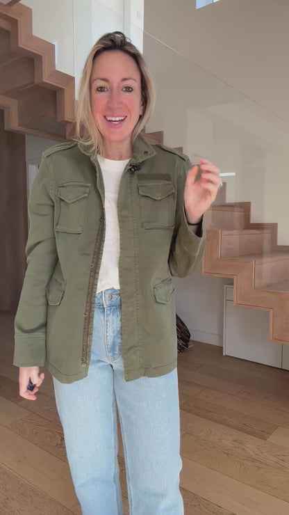 Anine Bing Khaki Army Jacket - Size Small