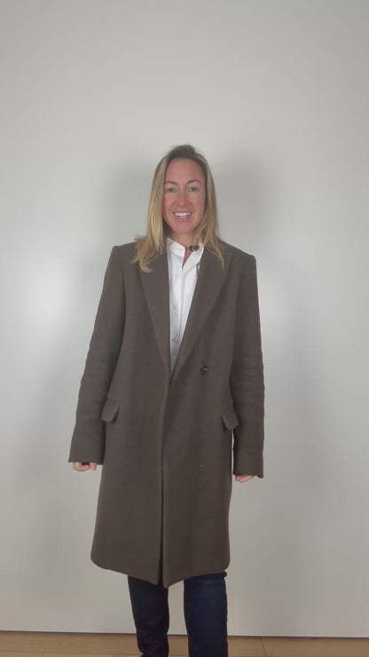 Zadig & Voltaire Mole Wool Blend Coat - Size M