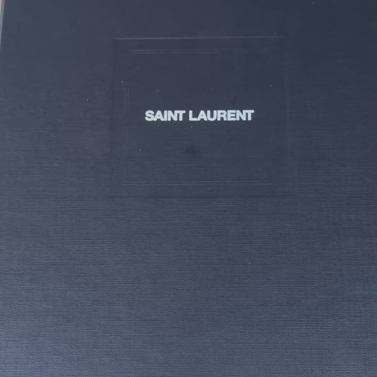 Used Saint Laurent Cassandre flap pouch Fuxia Couture pink gold YSL monogram video