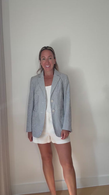 Weekend Max Mara Striped Blazer - Size 10